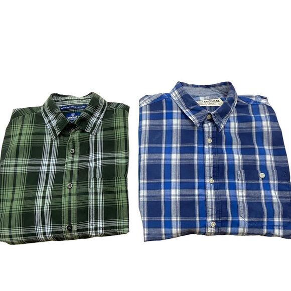 Other - Lot of Two Mens Casual Long Sleeve Button Down Shirt Medium and Large